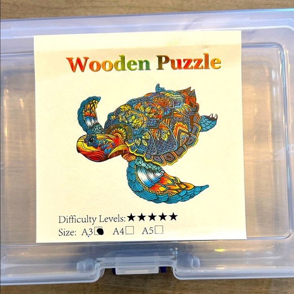 Colorful Turtle Wooden Puzzle - Picture 1 of 5